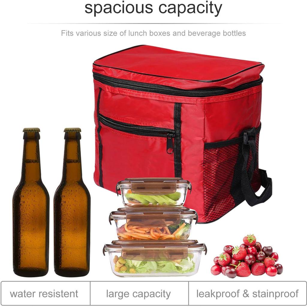 Torba Lunch Ramię Cooler Izolowane pudełko Picnic Tote Strap Camping Thermal