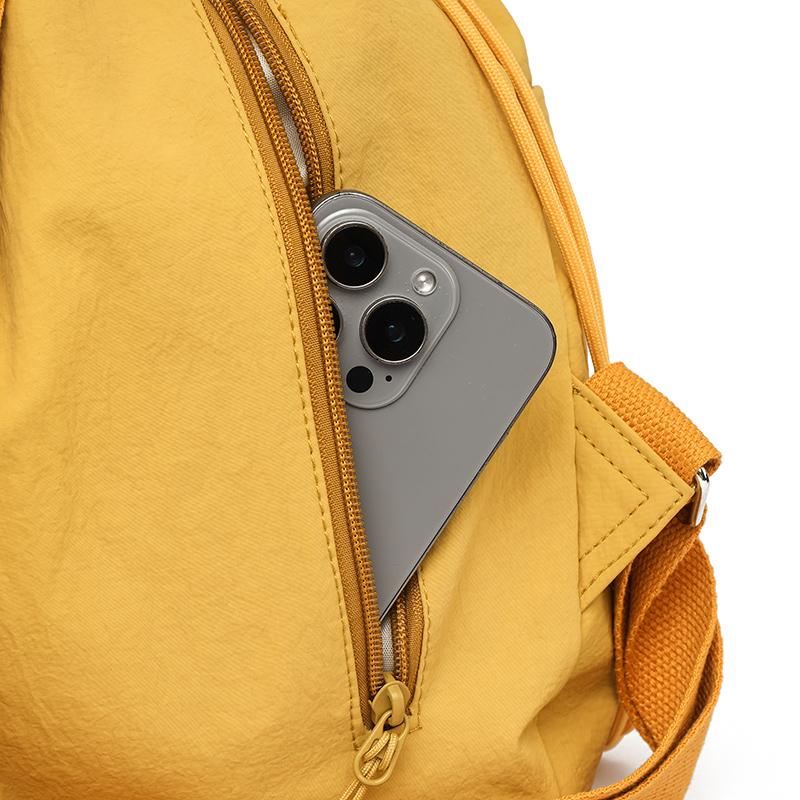 Women's Drawstring Backpack Multi-Functional Travel Bag Shoulder Tote Bag