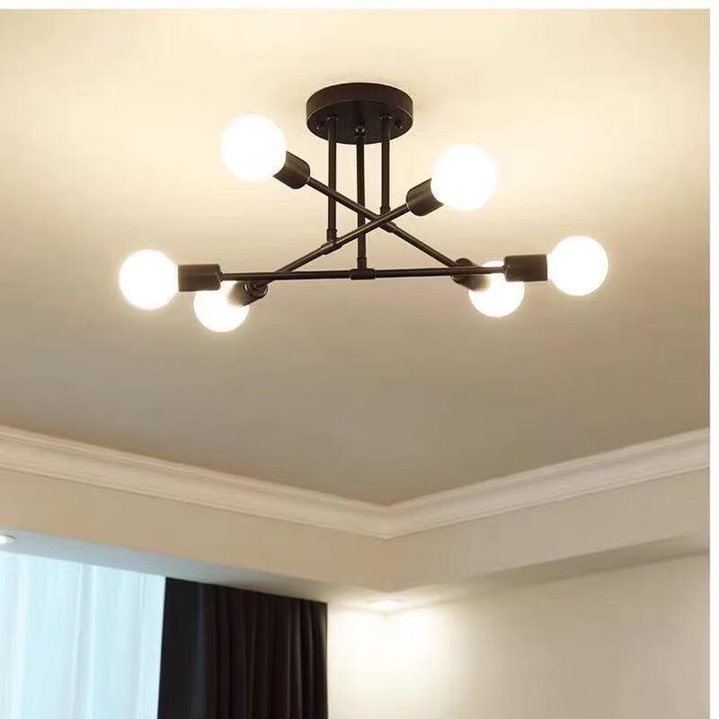 Nu Feng Creative 6-Head Gold Ceiling Light