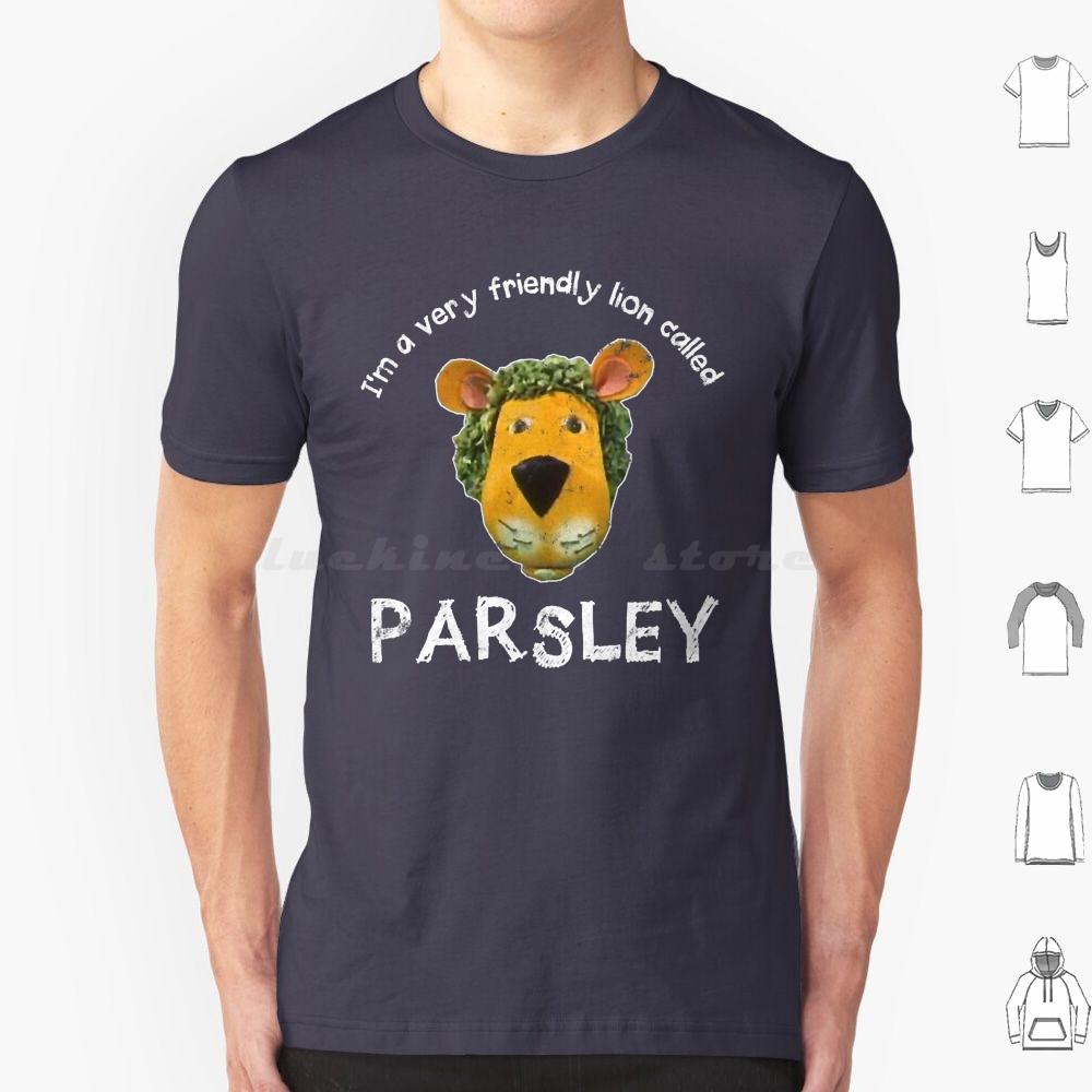 

Parsley The Lion T Shirt Cotton Men Women DIY Print Parsley British Dill Dog Garden Herb Herbs Lion Owl Sage Show S