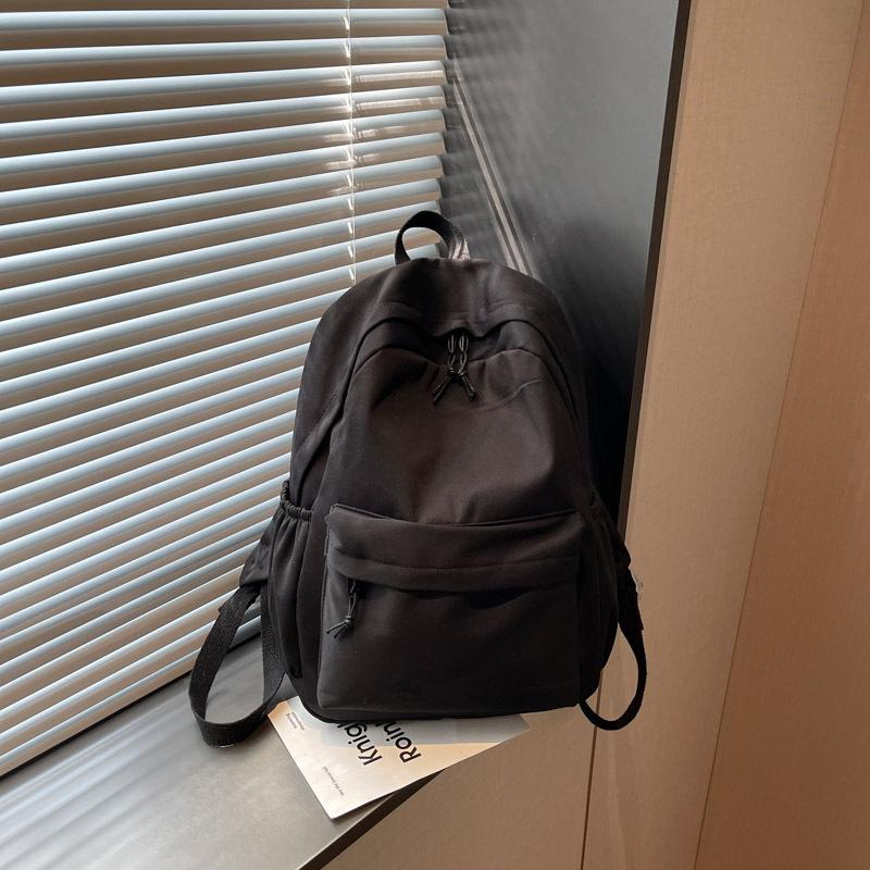 Schoolbag1011 summer solid color backpack simple versatile casual backpack lightweight travel backpack bags