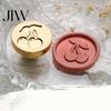 Journal Decoration Seal Wax Stamp, Vintage Plant Pattern Head, Durable Handmade Stationery Accessory Copper Stamp Head Replacement, for Envelope
