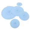 Silicone Lid Set Heat Resistant Reusable Microwave Splatter Cover Food Suction Lid for Bowls Pots Pans 5pcs