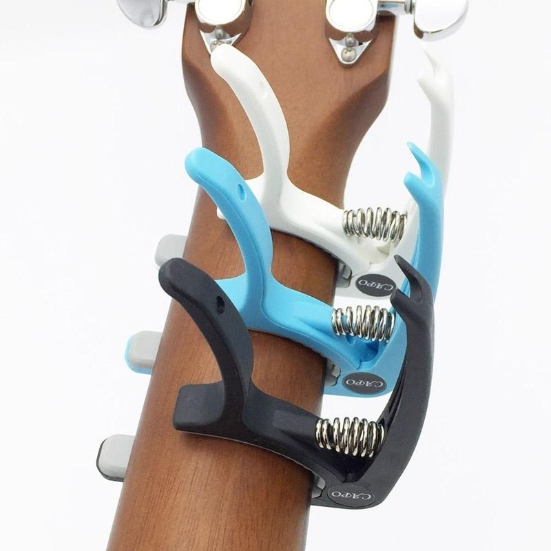 Kunststoff-Gitarren-Kapodaster für 6-saitige akustische klassische E-Gitarre, Stimmklemme, Musikinstrument