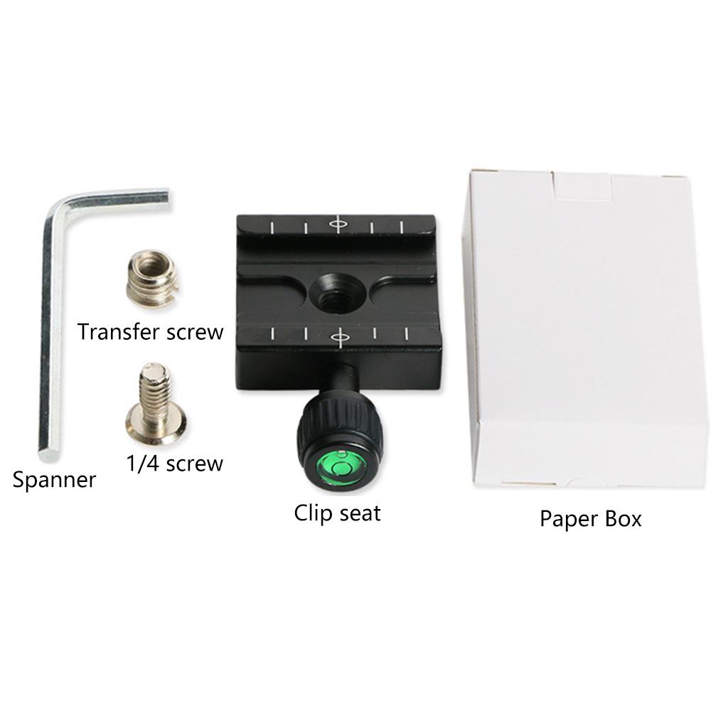 Aluminium Alloy 50mm Quick Release Plate QR Clamp Fits Arca-Swiss Standard for Tripod Ballhead