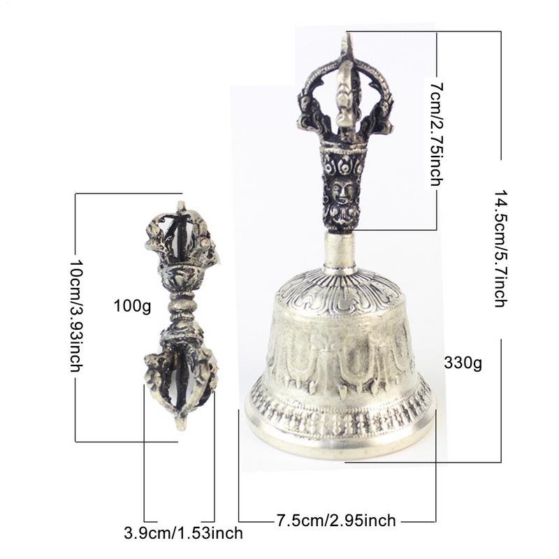 Tibetan Buddhist Meditation Hand Bell Tibetan Buddhist Meditation Bell And Dorje Set Hand Bell Dorje Vajra Bell Meditation Altar