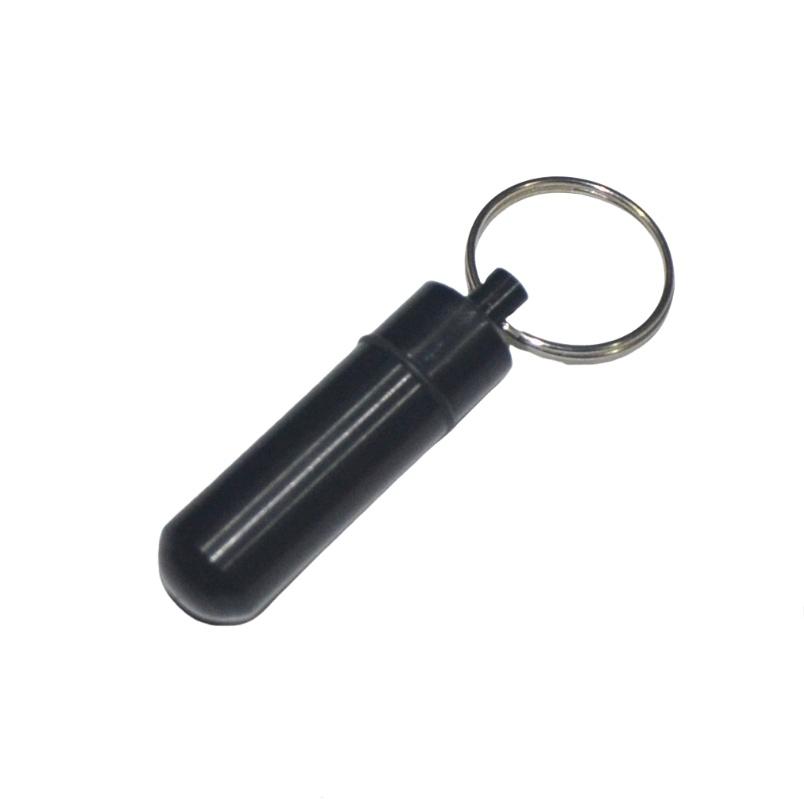 

Mini Aluminum Pill Box Keychain Waterproof Tablets Bottle Medicine Vitamin Cases Multifunctional Fish Oils Pillboxs Container чёрный