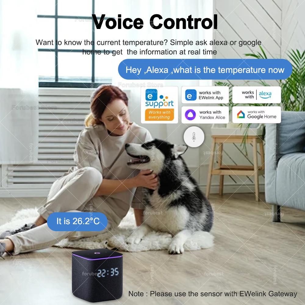 ZigBee Temperature And Humidity Sensor Remote Monitoring Hygrometer,Smart Home Automation,For Alexa Google Yandex Home Assistant