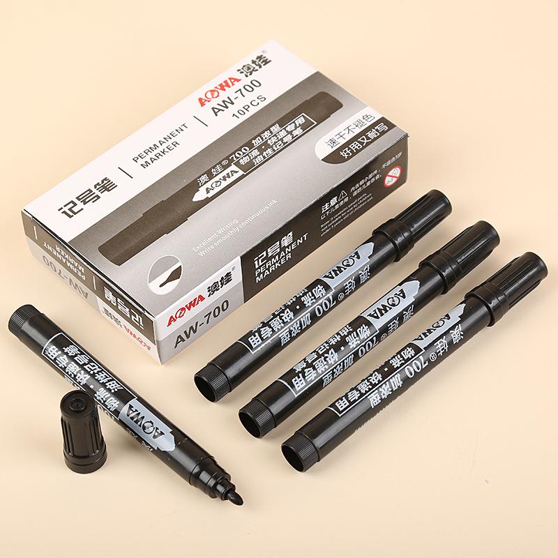 

**700 Модель Черный Водонепроницаемый Несмываемый Маркер с Толстым Наконечником**