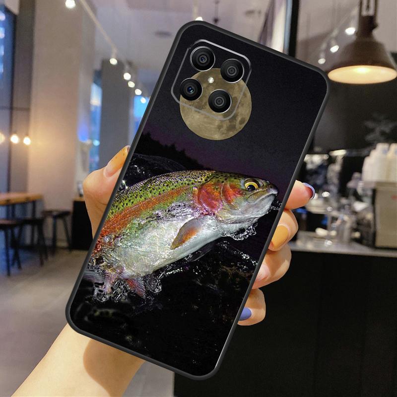 Trout Fish Fishing Case For Honor Magic 7 6 5 Lite Cover For Honor 200 400 Pro 50 70 90 X9 X8a X8b X9a X9b X9c