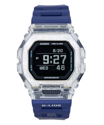 G-Shock G-Lide Digital Smartphone Link Blue Resin Strap Quartz GBX-100S-2 200M Unisex Watch