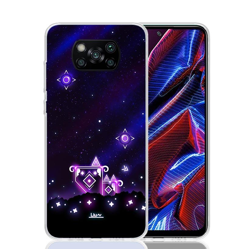 Geometry Dash Game Case Phone Cover for Xiaomi Redmi Note 10 9 9S 8 8T 7 5 Pro Mi 12T 11T 10T 9T 12 11 Lite A3 A2 Trend Fundas M