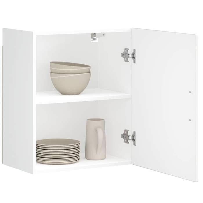 VidaXL Armoires murales de cuisine 2 pcs Porto blanc bois d'ingénierie, meuble mural de cuisine, armoire pour mur de 854038
