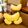 Fruitshaped Plush Banana Cushion With Short Pile Fabric Kids Bedroom Decor