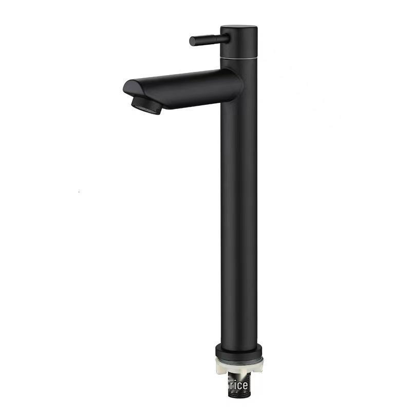 Extended Height Stainless Steel Bathroom Sink Faucet