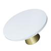 2pcs Round Dessert Display Stand Gold Finish Cake Holder Professional Pedestal Tray  Cake Display