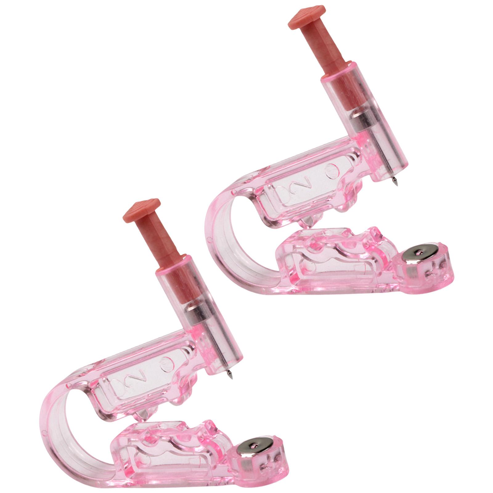 

Одноразовые пистолеты для пирсинга ушей для быстрого и гигиеничного использования Удобный пистолет для прокола ушей Металлический салонный аппликатор для ушных украшений 2 розовый