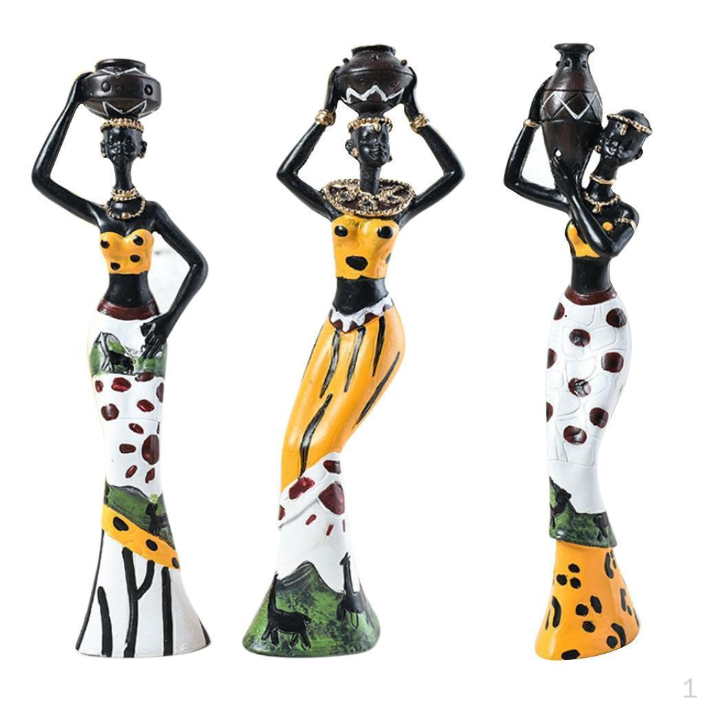 

Lady Women Ornament Figurines Figures, 7x2inch, Home Decorative жёлтый
