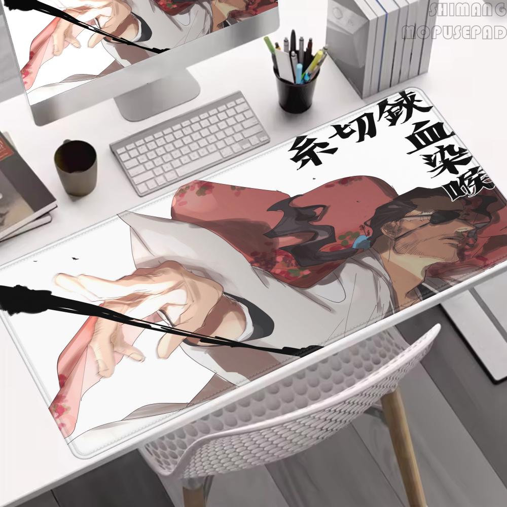 Bleach Shunsui Kyoraku Große Anime Schreibtischmatte Großes Mauspads Luxus Desktop Cartoon Gaming Gamer Tastatur Büro Computer Kissen
