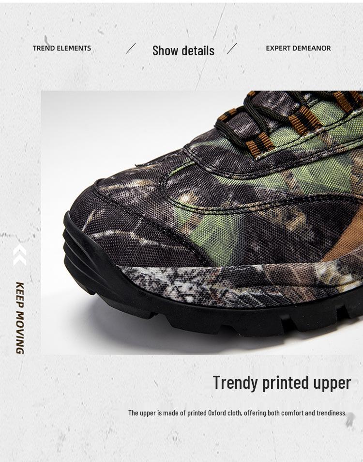 Men's Camouflage Combat & Hiking Tactical Boots for Outdoor and Mountain Climbing