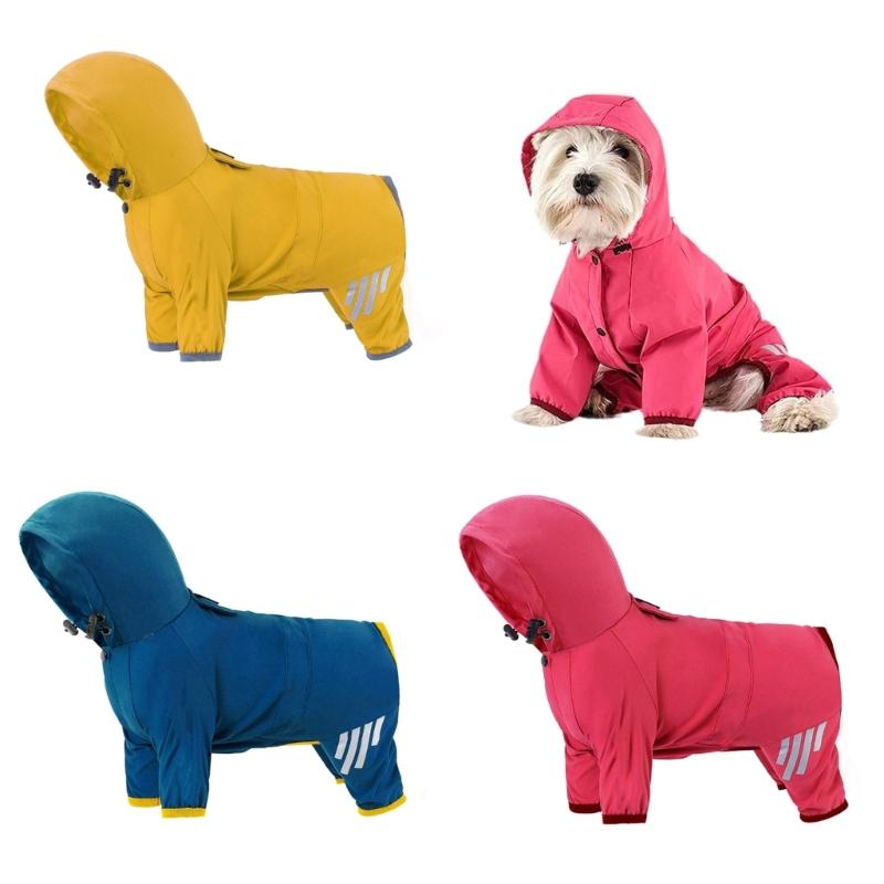 FourSeason Pet Raincoats Outdoor WindproofRaincoat Waterproof Rain Suit for Dog