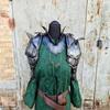 Medieval Steel Shoulder Pads with Gorget, Warrior, Shoulder Pad  with Gorget, Armor Set