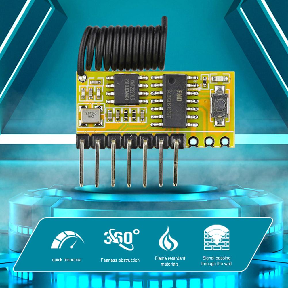 315Mhz/433Mhz Superheterodyne Wireless Receiver Module 1527 Learning Code Decoder Module Superheterodyne RF Receiver Module