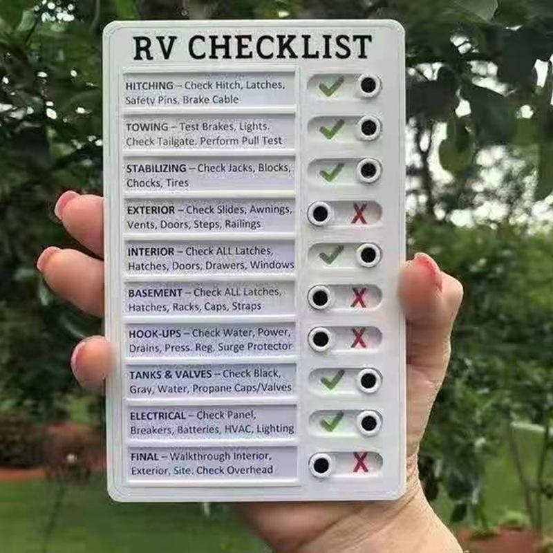 Memo Plastic Board Rv Checklist My Chores Reusable Elder Care Reminder Tool