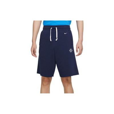 Shorts Casuais Largos com Estampa de Logotipo Masculinos Parte de Baixo Azul Marinho FD0307-410