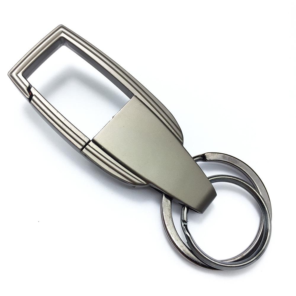 Classic Engraved Metal Keychain Gift for Men чёрный