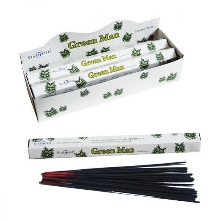 7x Incense Sticks Green Man Pack of 20 Stamford