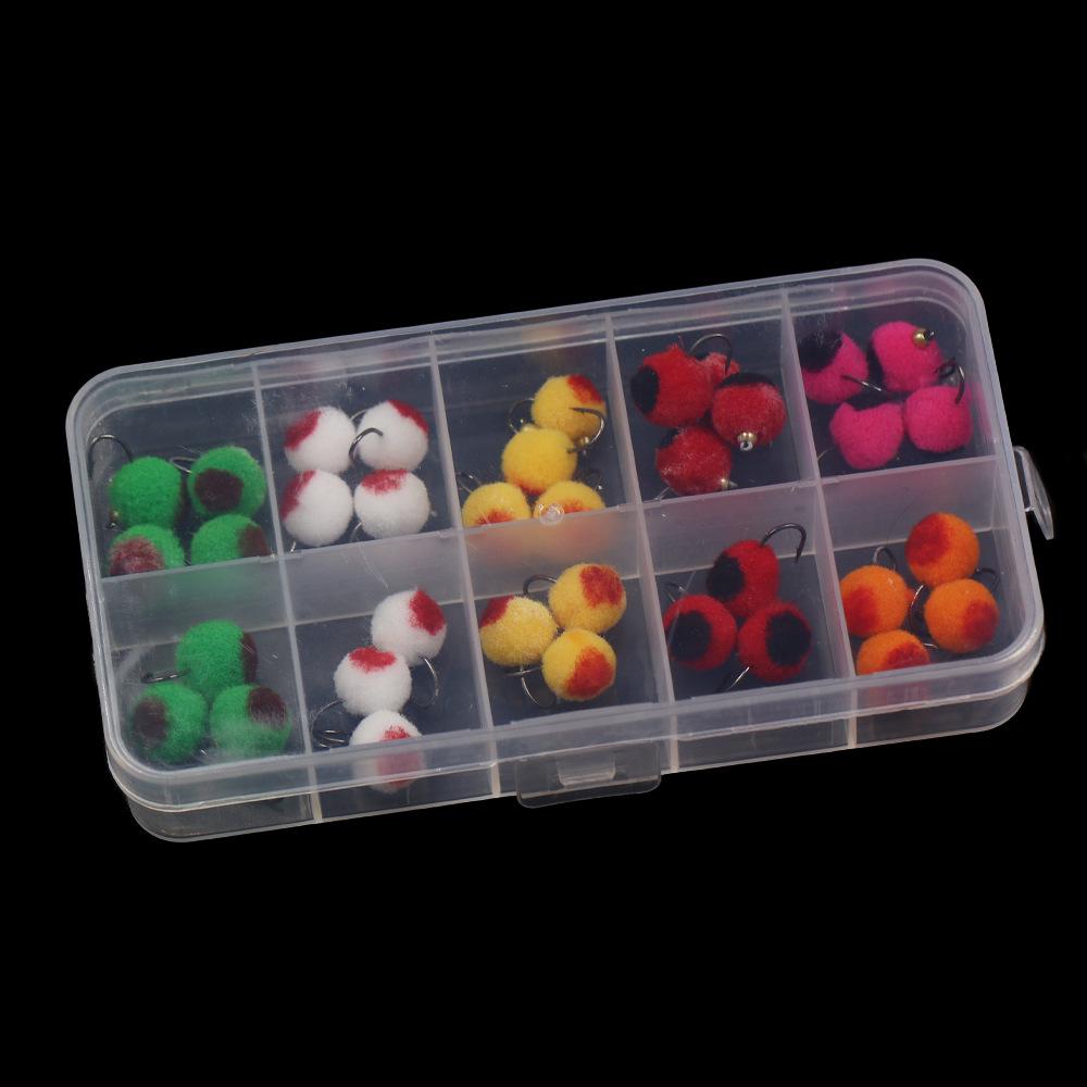 

Набор мушек «Медное яйцо»: Черная форелевая и лососевая рыболовная приманка