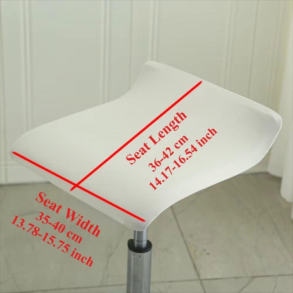 Elastic Cashier Chair Cover All-in-one Dustproof Office Swivel Chair Cover Square Chair Cover for Cashier Rotating Swivel Stool