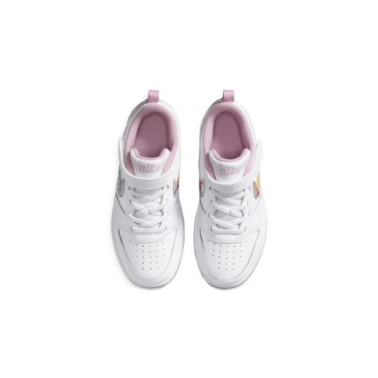 (PS) Nike Court Borough Low 2 SE 'Floral Swoosh' Kids' CZ6613-100