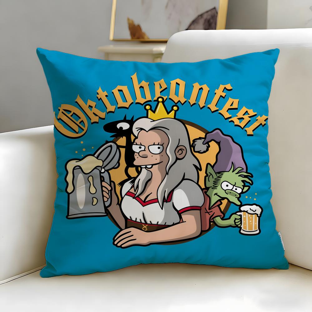 Анимационный сериал «Разочарование» Наволочка Мягкая и Легко стирающаяся – Универсальная для Дивана, Кровати, Путешествий и Офиса 30cmx30cm