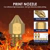 Brass 3D Printer Nozzles Kit Smooth 3D Printing Nozzles Effective Leak Proof Printing Nozzle Tips 3D Print Nozzles Printer Parts