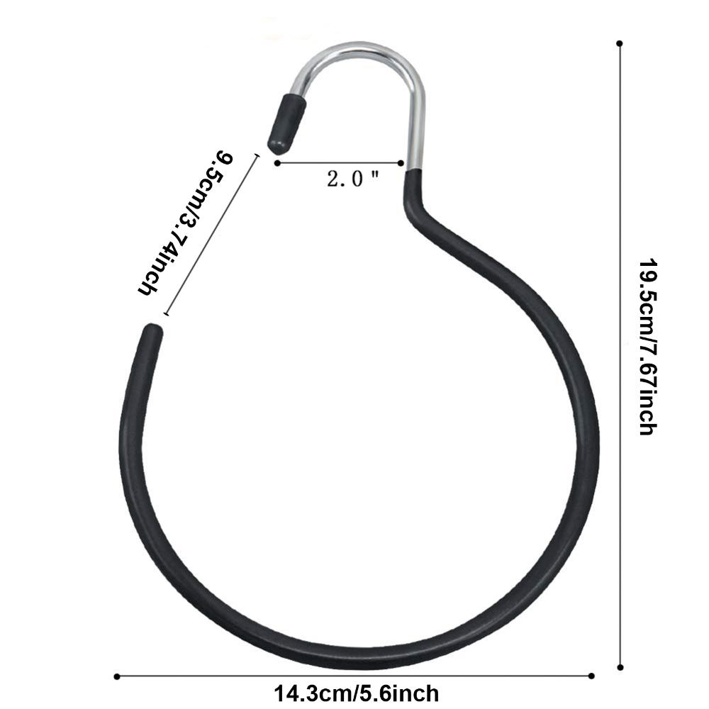 Scarves Belts Ties Hanging Hook Non-Slip Non-Snag Metal Belt Rack Scarf Ring Hangers Belt Hanger