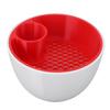 Dual Chamber Pistachio Bowl with Shell Container Snack Organizer for Pistachios Cherries Olives