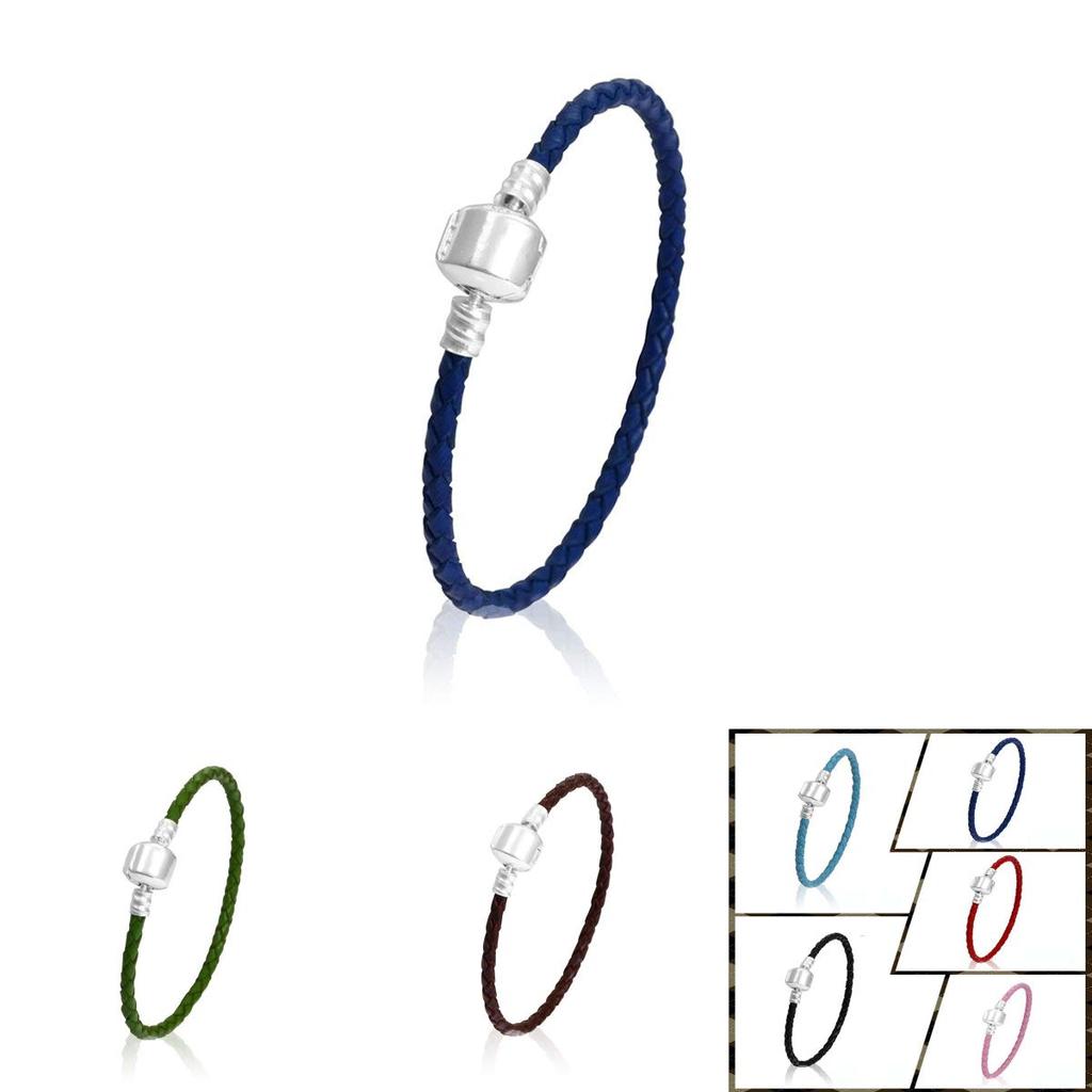 Fashionable Unisex Braided Leather Bracelet With Secure Titanium Steel Magnetic Clasp