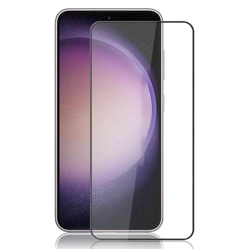 

AMORUS For Samsung Galaxy S23 FE Full Cover Screen Protector Anti-explosion Silk Printing Full Glue Tempered Glass Film Black