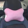 Car Winter Neck Pillow, Solid Color Simple and Convenient Headrest Cushion, Effectively Fits Your Neck, Soft and Comfortable