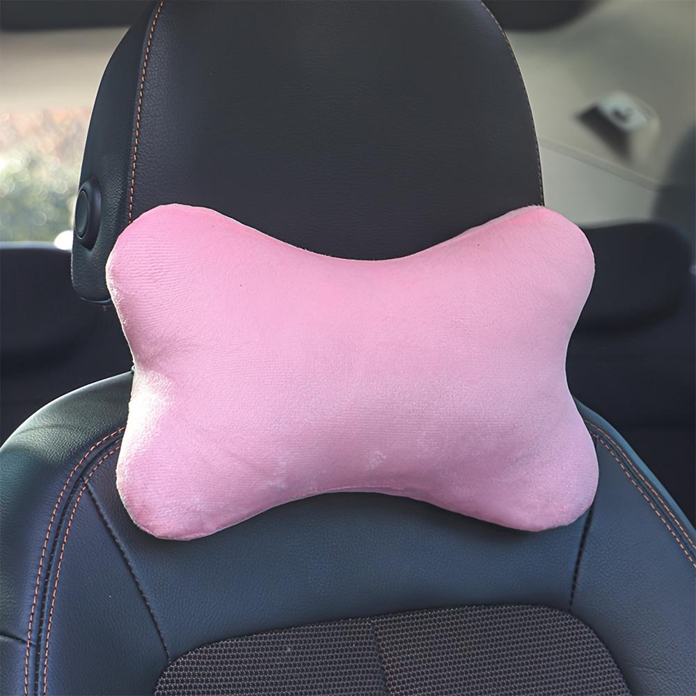Car Winter Neck Pillow, Solid Color Simple and Convenient Headrest Cushion, Effectively Fits Your Neck, Soft and Comfortable