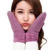 Women's Extra Thick Cuffed Mittens - Winter Rabbit Wool, Double Layer Warmth