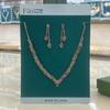 3 Pieces of Women's European and American Trendy Claw Chain Series with Rhinestone Earrings, Necklace, Jewelry Set, Banquet and