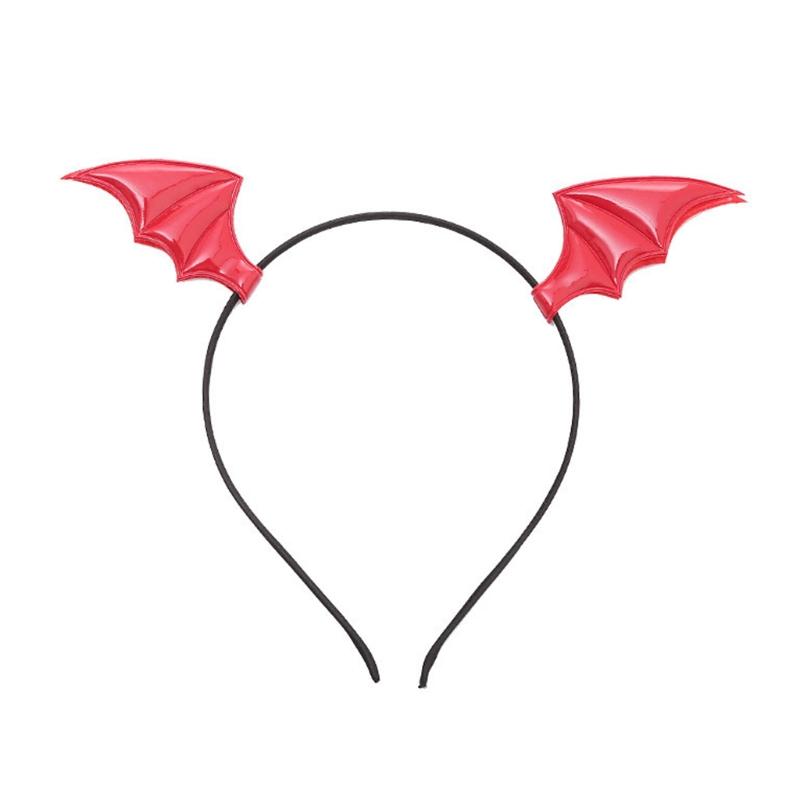 

Cartoon Bat Wing Headbands Bat Hair Hoop for Halloween Party Wear Hairband Cosplay Theme Creative Party Costume 1 червоний