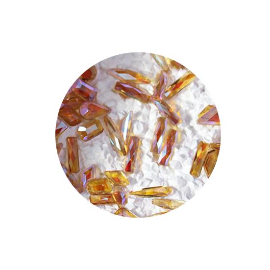 

50шт украшения для ногтей блестящий визуальный эффект прозрачный яркий цвет широкий 50pcs разноцветный