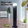 Kreative LED-Schreibtischlampe mit Turmventilator, Mini-Schreibtischventilator, Multifunktionaler batteriebetriebener Doppelzweck-Ventilator und Lampe