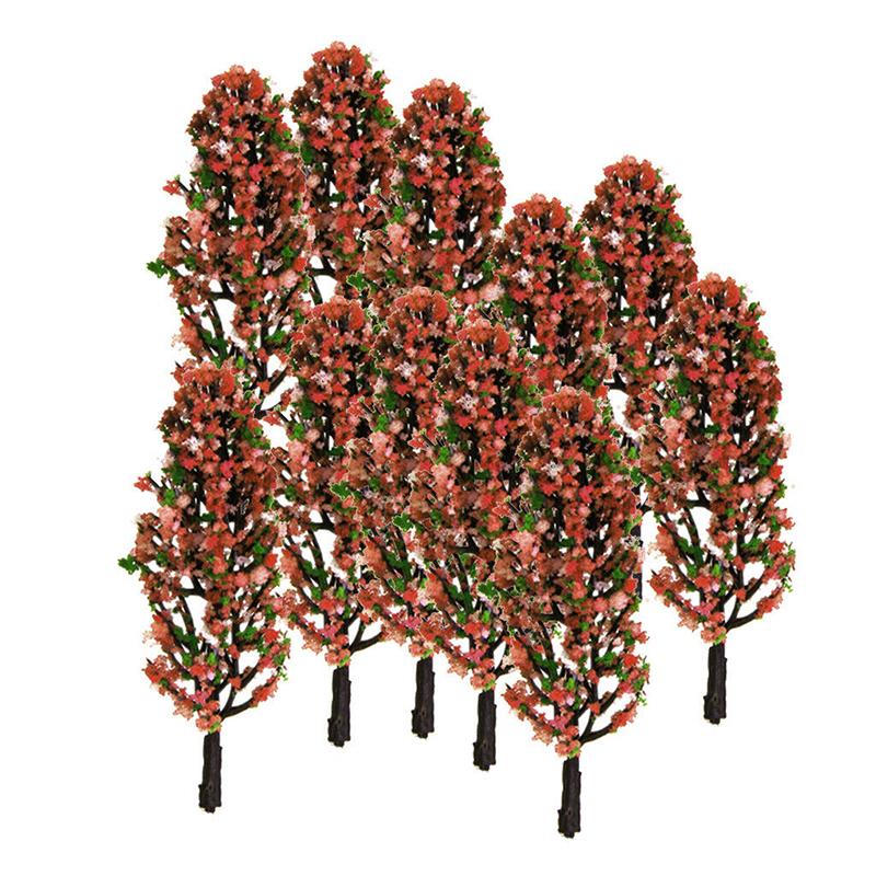 10Pcs Z Gauge 1/200 Flower Beds Plant Model Set for Sandtable Scenery Decor 10Pcs Z Gauge 1/200 Flower Beds Plant Model Set for Sandtable Scenery Decor