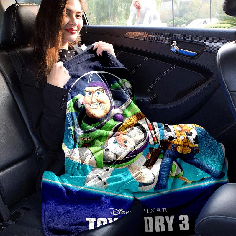 1 pezzo, Coperta Toy Story 3 Woody & Buzz Lightyear Arredamento Casa, Coperta da Divano, Esterno, Regalo per Amici, Flanella, Camera da Letto, Soggiorno, Viaggio