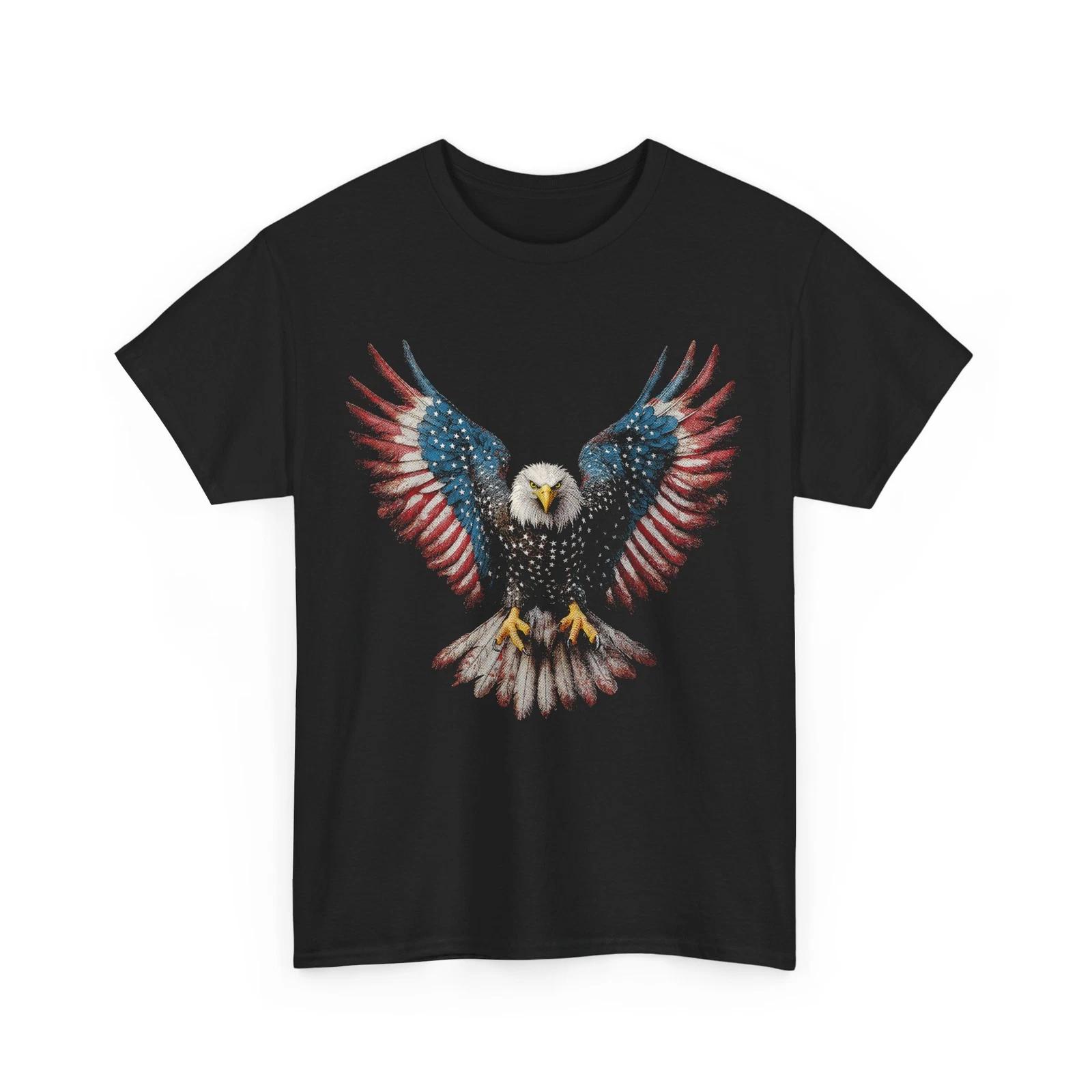American Flag Bald Eagle 4th of July USA Patriotic XL